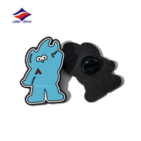 Longzhiyu, fournisseur d'articles métalliques depuis 20 ans, nouvelle conception, épinglette personnalisée en émail souple ou dur, broche mignonne en métal sur le thème de l'anime