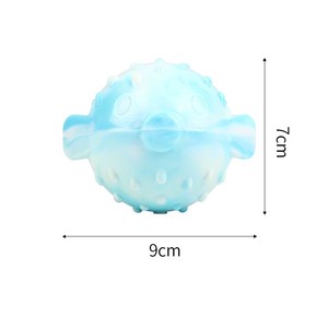 Jouets et accessoires pour animaux de compagnie, balles pour chiens, balles qui font des sons, jouets interactifs et anti-ennui, balles TPR, petites balles en forme de poisson. - Product Image 6