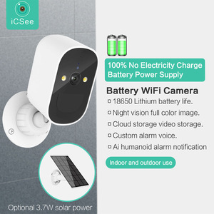Cámara de Vigilancia Solar ICSee de 2MP WiFi para Exteriores, Seguridad del Hogar con Intercomunicador de Voz y Almacenamiento en la Nube - Product Image 4