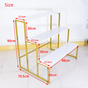 ชั้นวางโชว์สำหรับขนมขบเคี้ยวเครื่องดื่มเครื่องดื่มเครื่องดื่มของเล่นเสื้อผ้าตุ๊กตา<span class=keywords><strong>บันได</strong></span>โลหะสำหรับซุปเปอร์มาร์เก็ตสมัยใหม่ออกแบบได้ตามต้องการ - Product Image 2
