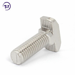 Boulon en <span class=keywords><strong>T</strong></span> haute pression 1/4-20 M6 M8 M10 en acier inoxydable 304 de grade 8.8 A2-70 DIN 186 - Product Image 2