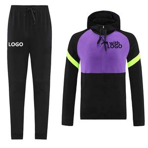Sudaderas con capucha y cremallera para hombre, conjuntos de camisetas de fútbol, kits de fútbol PS, chaquetas para correr, traje deportivo para adultos, uniforme de chándal de entrenamiento - Product Image 4
