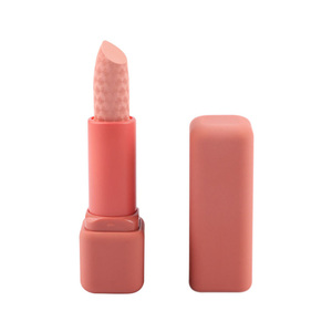 Nuevo patrón tallado de larga duración brillo de labios sólido Color desnudo mate Rosa borrador tubo lápiz <span class=keywords><strong>labial</strong></span> pigmento - Product Image 1