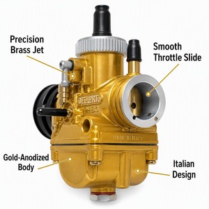 <span class=keywords><strong>Carburateur</strong></span> de course Dellorto PHBG17-21mm en gros pour scooters Aprilia RS50 BWS100 JOG50 JOG90 50-90cc <span class=keywords><strong>2T</strong></span> – Remplacement haute performance - Product Image 3