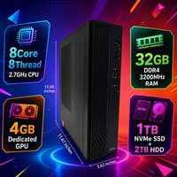 PC Desktop Slim Zhaoxin KX-U6780A 8-Core 512GB M.2 NVMe SSDc yang Tangguh untuk Penggunaan Perusahaan Multi-Lingkungan