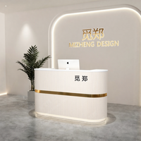 Meilleure vente Cuir de haute qualité or blanc Mobilier de réception de salon avec lumière LED  bar de salon et ongles de luxe