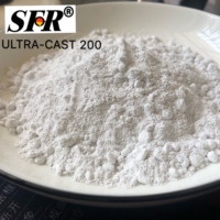 Ciment réfractaire coulable ULTRA-CAST 200 pour alliages non ferreux, pour la fusion du cuivre et le maintien de la porte du four