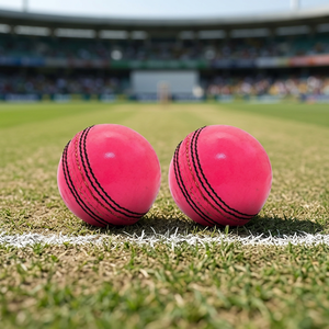Pelota de Cricket de Práctica Nocturna, Pelota Dura de Cuero Rosa Personalizada - Product Image 2