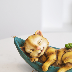 Figura DE ACCIÓN artesanal de resina para decoración del hogar estatuilla de gato de resina personalizada para decoración de jardín - Product Image 2