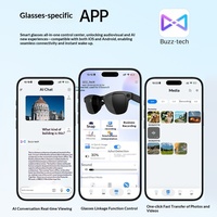 Q02 Lunettes Intelligentes d'Extérieur 13MP avec Étui de Recharge, Chargement Magnétique Inversé, Capture Photo, Visualisation d'Images, Reconnaissance d'Objets par IA
