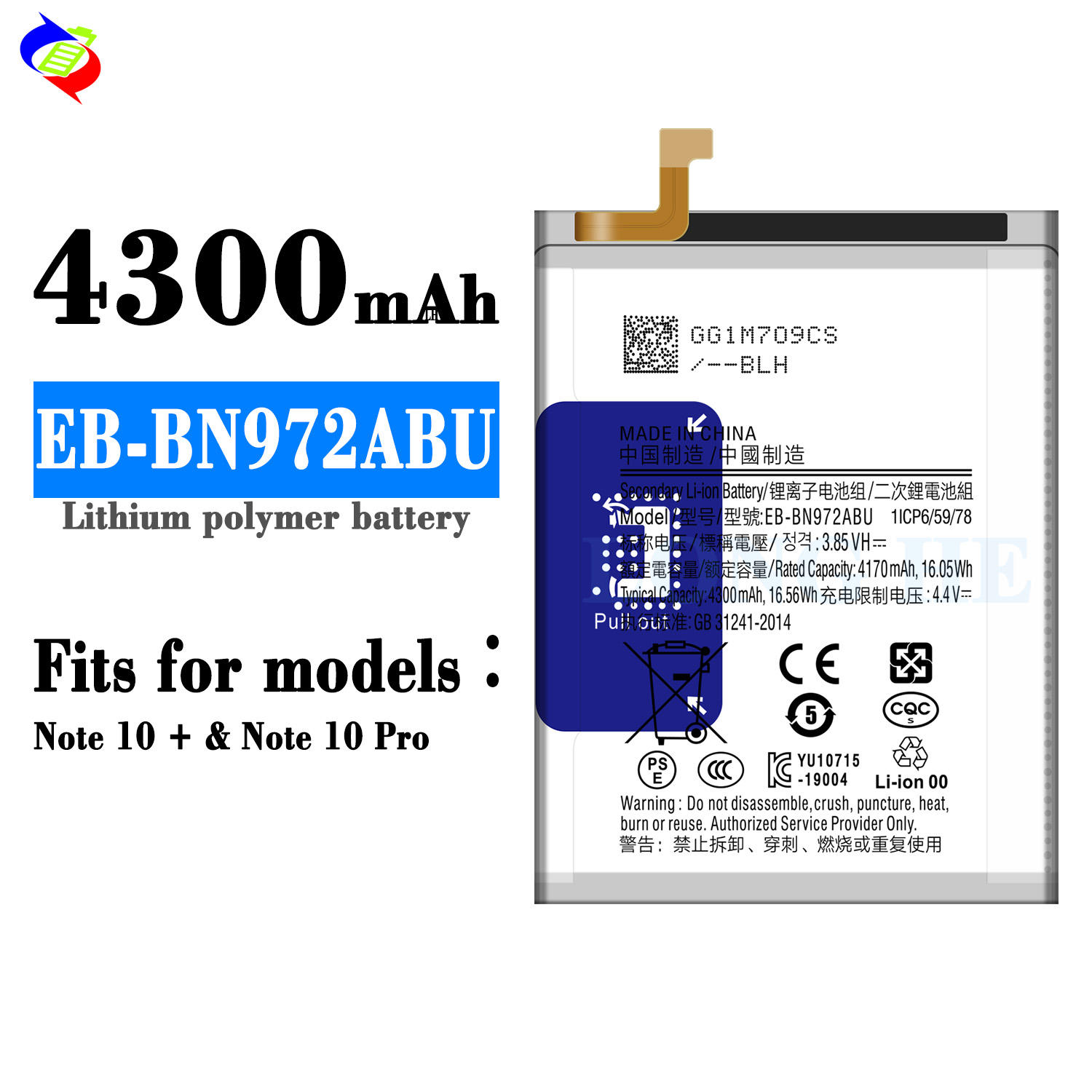 Samsung Galaxy Note 10+ Plus Battery Original Rechargeable