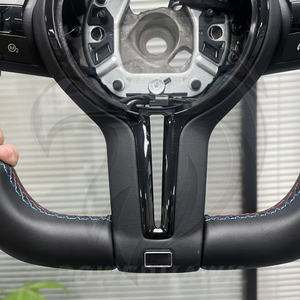 Volante de Cuero Personalizado Estilo Deportivo <span class=keywords><strong>M</strong></span> para BMW F10 E90 M5 F16 F20 F30 M3 F80 M4 F82 M2 F87 X5 F15 E70 E71 Serie F F11 F18 - Product Image 5
