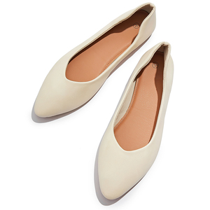 Großhandel Custom Ladies Sommer Ballett Flache Schuhe Damen PU Schuhe Slip on Work Casual Loafer Schuhe - Product Image 2