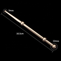 Outil de massage facial en cuivre pour réflexologie, détecteur d'oreille, sonde d'acupression, stylo Gua Sha pour le visage, outil de beauté pour les méridiens