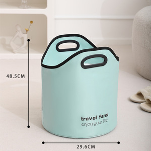 Travel Fans Foot Bath Bucket 48.5Cm Height Portable <b>Round</b> <b>Basin</b> For Home And Travel - Product Image 1