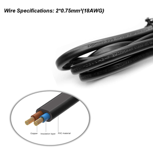 1.5M EU chúng tôi cắm 2 pin AC <span class=keywords><strong>Power</strong></span> Cable Loại C C7 dây cho PS2 PS3 SLim PS4 trò chơi máy nghe nhạc máy tính xách tay Pin sạc cung cấp điện Adapter - Product Image 4