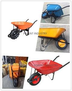 स्टील संभाल रबर पहिया उद्यान धातु प्लांटर्स WB7400 <span class=keywords><strong>wheelbarrow</strong></span> - Product Image 4