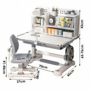 Yüksekliği ayarlanabilir Metal mobilya takım yeni tasarım daire kullanımı için ev ofis okul için çalışma masası sandalye kitaplık - Product Image 6