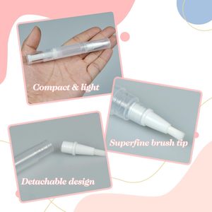 Empty 1.5ml 2ml 3ml 4ml 5ml Lip Gloss Tube Container Cuticle Oil Nail Polish Makeup Accessories Twist Pen with <b>Brush</b> - Product Image 2