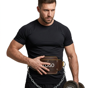 Ceinture de musculation en cuir de vachette avec boucle antidérapante réglable, professionnelle, pour la musculation, le fitness, l'entraînement, confortable, unisexe - Product Image 1