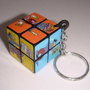 Llavero con forma de cubo Rubiks 2X2, Mini rompecabezas, juguete educativo para niños y adultos, regalo Unisex, varios colores, Material ABS - Product Image 4