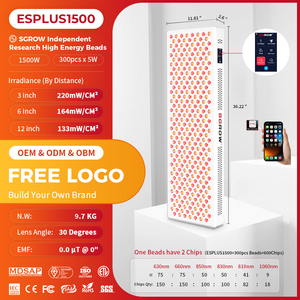 Thiết Bị Trị Liệu Bằng Ánh Sáng Hồng Ngoại Gần Xa Màu Đỏ 660nm 850nm Cho Giường Ngủ Thiết Bị Đèn Led Đỏ Cầm Tay Bảng Điều Khiển Thiết Bị Trị Liệu Bằng Laser <span class=keywords><strong>Pdt</strong></span> - Product Image 3