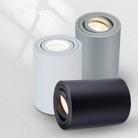 Plafonnier LED rond en aluminium à intensité variable, 7W 10W GU10, spot de plafond cylindrique, lampe de chambre à coucher, AC110V 220V