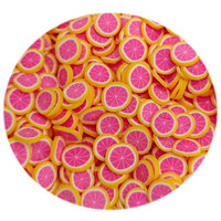 Zachte Citroen Sinaasappel Polymeer Hagelslag Simulatie Fruit Plakjes Modderdeeltjes Voor Diy Nail Art Ambachtelijke Slijm Vulling