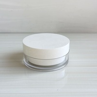 Pot de crème acrylique à cylindre argenté brillant de 100g avec couvercle UV et pot pot de crème en plastique d'emballage cosmétique
