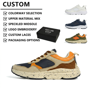Sneakers Chunky Alla Moda Personalizzate con Lacci, <span class=keywords><strong>Scarpe</strong></span> Leggere da Uomo per Uso Quotidiano e Passeggio - Product Image 1
