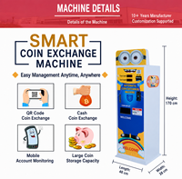 Machine d'échange de pièces intelligente personnalisée en métal, échange automatique de tickets pour jeux d'arcade à monnayeur