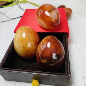 Juego de huevos de cornalina Yoni de alta calidad, piedra curativa de ágata roja directa de fábrica, Bola de Jade Kegel, huevo, ejercicio Vaginal para mujeres - Product Image 3