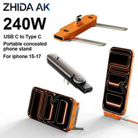 Nouveau câble de données vertical 240W Type C vers Type C avec adaptateur de voyage pour téléphone portable, ordinateur portable, kit de charge mobile