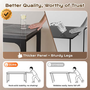 <span class=keywords><strong>Table</strong></span> basse contemporaine en bois, vente directe d'usine, <span class=keywords><strong>avec</strong></span> hauteur réglable, extension et étagère pour bureau à domicile et jeux vidéo - Product Image 3
