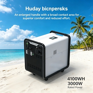 Batterie Externe LiFePO4 4100Wh Montable en Rack 25.6V Sortie 0-5kWh Étanche MPPT Onde Sinusoïdale Pure Port RV Charge Sans Fil Prête pour l'Énergie Solaire - Product Image 3