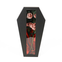 Vente en gros Boîte cadeau de fleurs créative à fenêtre ouverte, laminage brillant, finition mate gaufrée pour la Saint-Valentin, fleurs pour la fête des mères