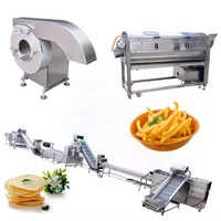 Volledig automatische productielijn voor gebakken aardappelchips/machine voor het produceren van frieten/verwerking van diepvriesfrieten