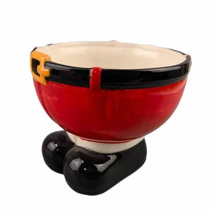 Ensemble de plats jetables en céramique avec <span class=keywords><strong>message</strong></span> <span class=keywords><strong>du</strong></span> <span class=keywords><strong>Père</strong></span> Noël et boîte à biscuits, pot à lait et bol à friandises renne pour fête - Product Image 2