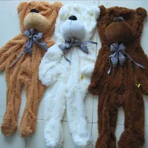 Teddy bear gigante non imbottito, peluche di diverse dimensioni, pelle senza imbottitura, test CE