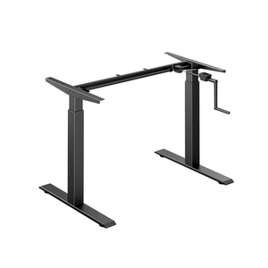 QUEENSTAR QS-UP04M2 Scrivania Regolabile Manualmente in Altezza - Design Moderno con Telaio in <span class=keywords><strong>MFC</strong></span> e Metallo per Casa/Ufficio - Product Image 5