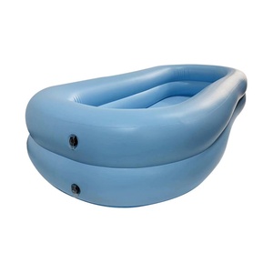 Newly Upgraded PVC <b>Inflatable</b> Bathtub Elderly Medical <b>Bathing</b> Pool with Cover for Outdoor Use - Product Image 6