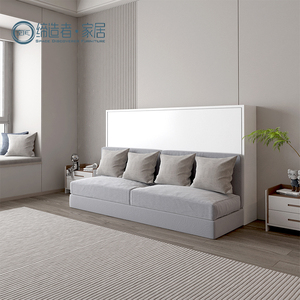 Cama plegable de pared Marfy Horizontal <span class=keywords><strong>Invisible</strong></span> para ahorrar <span class=keywords><strong>espacio</strong></span>, estructura de acero, cama de pared Murphy doble completa con sofá, dormitorio de pared - Product Image 2