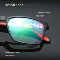 Vente en gros de lunettes optiques presbyopes carrées ultralégères, anti-lumière bleue, bifocales, pour hommes et femmes
