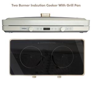 Estufa de inducción independiente de 2 quemadores de alta calidad, Parrilla portátil, sartén eléctrica de acero inoxidable para uso doméstico - Product Image 4