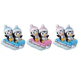 Personal isierte Harz Baby Pinguin Twin Ornament