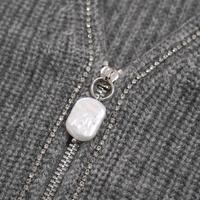 Cardigan tricoté rayé à col en V profond pour femmes 100% Cachemire Bijoux-Style Zipper Vêtements d'hiver pour femmes