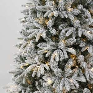 Arbre de Noël automatique autoportant d'intérieur 2026 de haute qualité avec base décorative et poudre de neige en mousse collante - Product Image 4