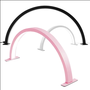 Lámpara De <span class=keywords><strong>Luna</strong></span> Haft al por mayor, luz de <span class=keywords><strong>media</strong></span> <span class=keywords><strong>luna</strong></span> de 22 pulgadas para el escritorio de <span class=keywords><strong>uñas</strong></span>, luz de pestañas para extensiones de pestañas con 3 colores - Product Image 4