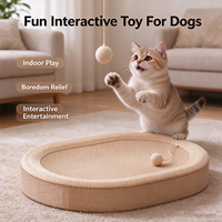 Lit grattoir pour chat en sisal sans éclats, jouet interactif pour chat d'intérieur, pour soulager l'ennui des chats.
