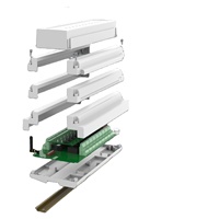 Kotak Plastik DIN Rail, Casing Instrumen Elektronik ABS, Casing Modul PCB untuk Pengontrol PLC, Sablon & Potongan Khusus